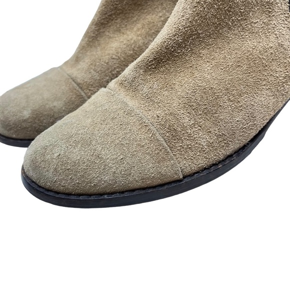 JEFFREY CAMPBELL Genuine Leather Suede Tan Brown Ankle Booties Boots Shoes 6.5 - Picture 9 of 16